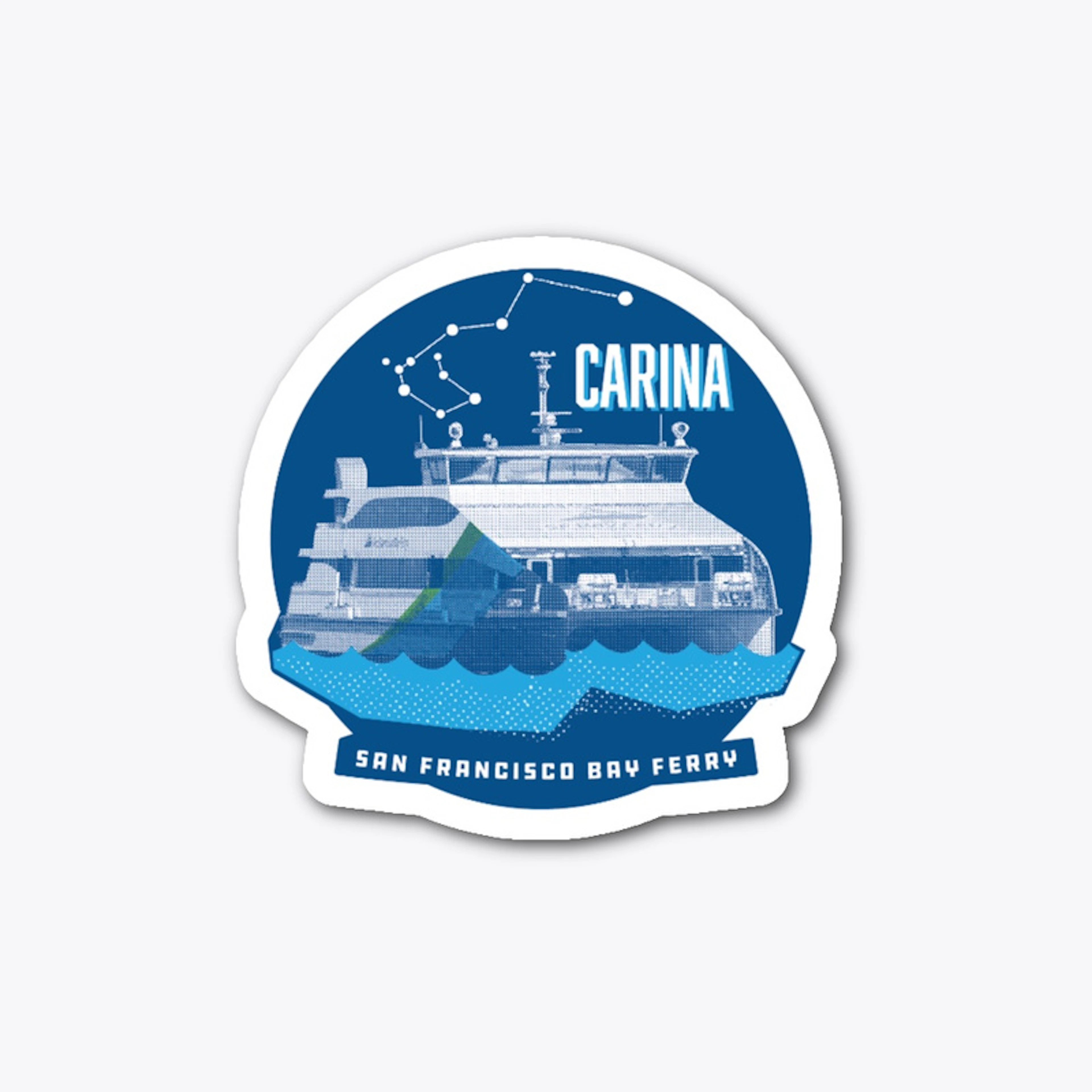 MV Carina Sticker 